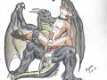 azuredoragon - Dragon and fox -colored.jpg